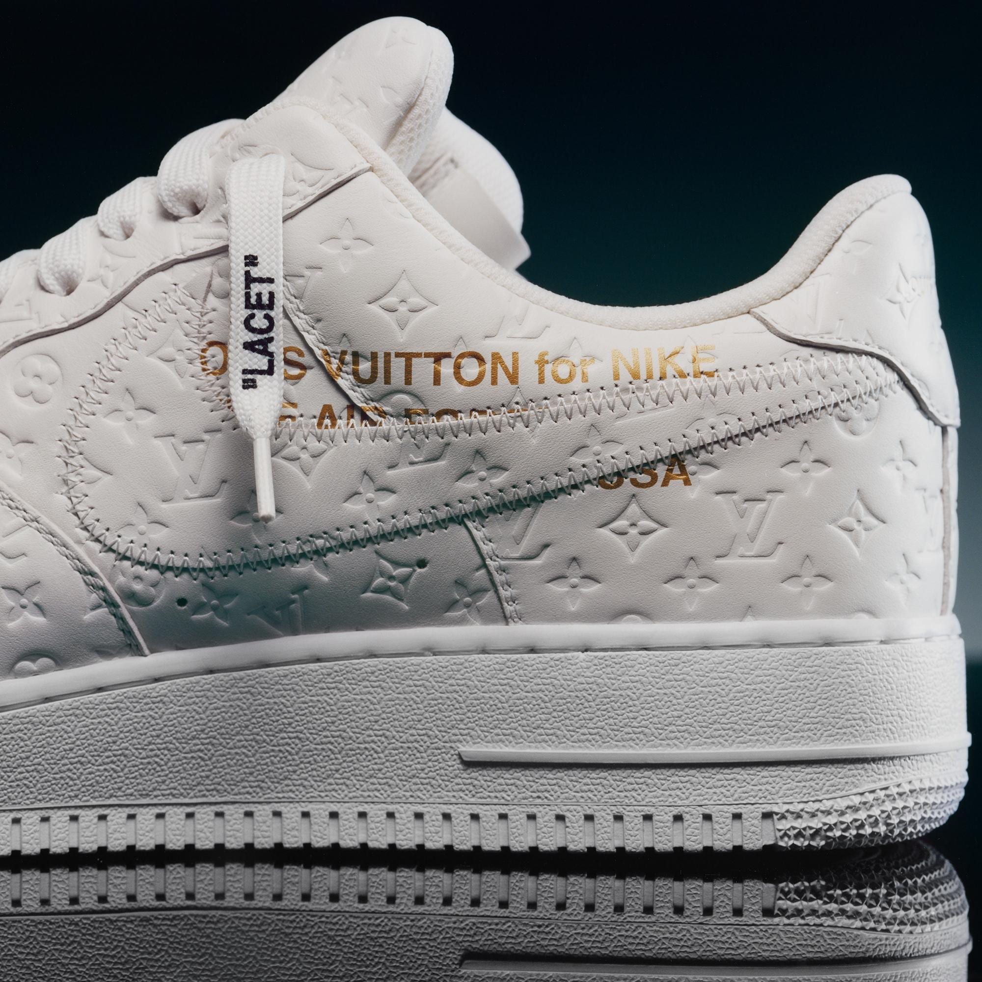 Louis Vuitton And Nike "Air Force 1" By Virgil Abloh - White / White - White  in Men